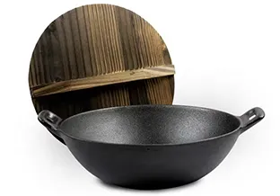 extra large round cast iron griddle