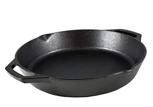 3 PC ENAMELED CAST IRON SKILLET SET-RED, (6&quot;/8&quot;/10&quot;)