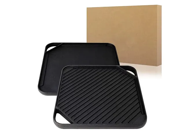 Traditional Chinese Pre-seasoned Wok Pan Non Stick Cast Iron Wok with Double Handle