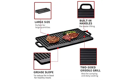 cast iron grill plate