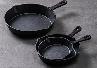Pre-seasoned Breakfast Cast Iron Fried Pan Egg Baking Pan For Sale